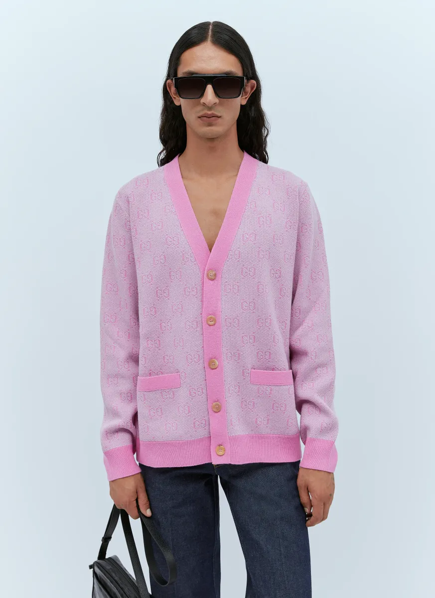 GG Wool Jacquard Cardigan