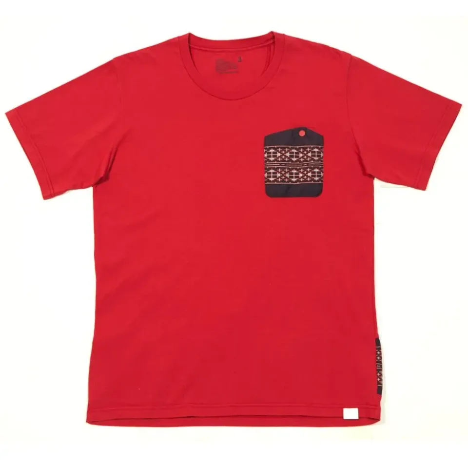 Border Pattern Switch Pocket Tee