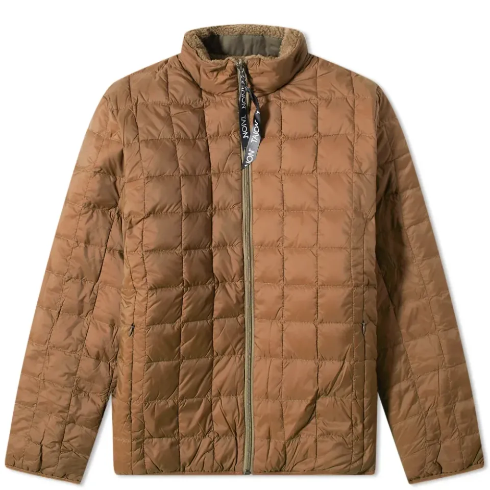 Reversible Boa Fleece Down Jacket