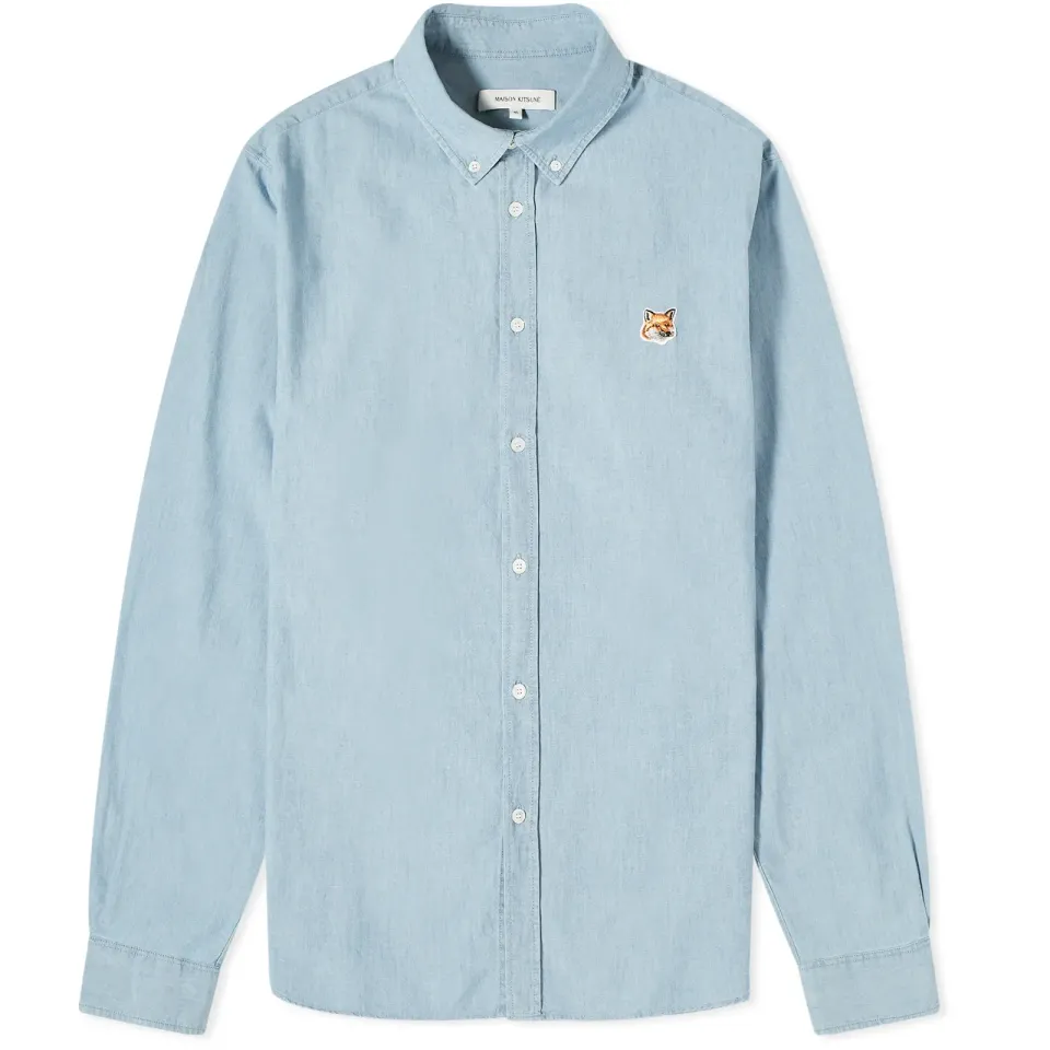 Fox Head Patch Chambray Shirt