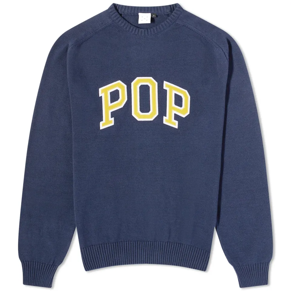 Arch Logo Raglan Crew Knit