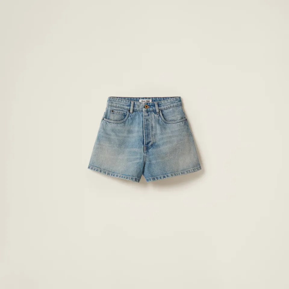 Denim shorts