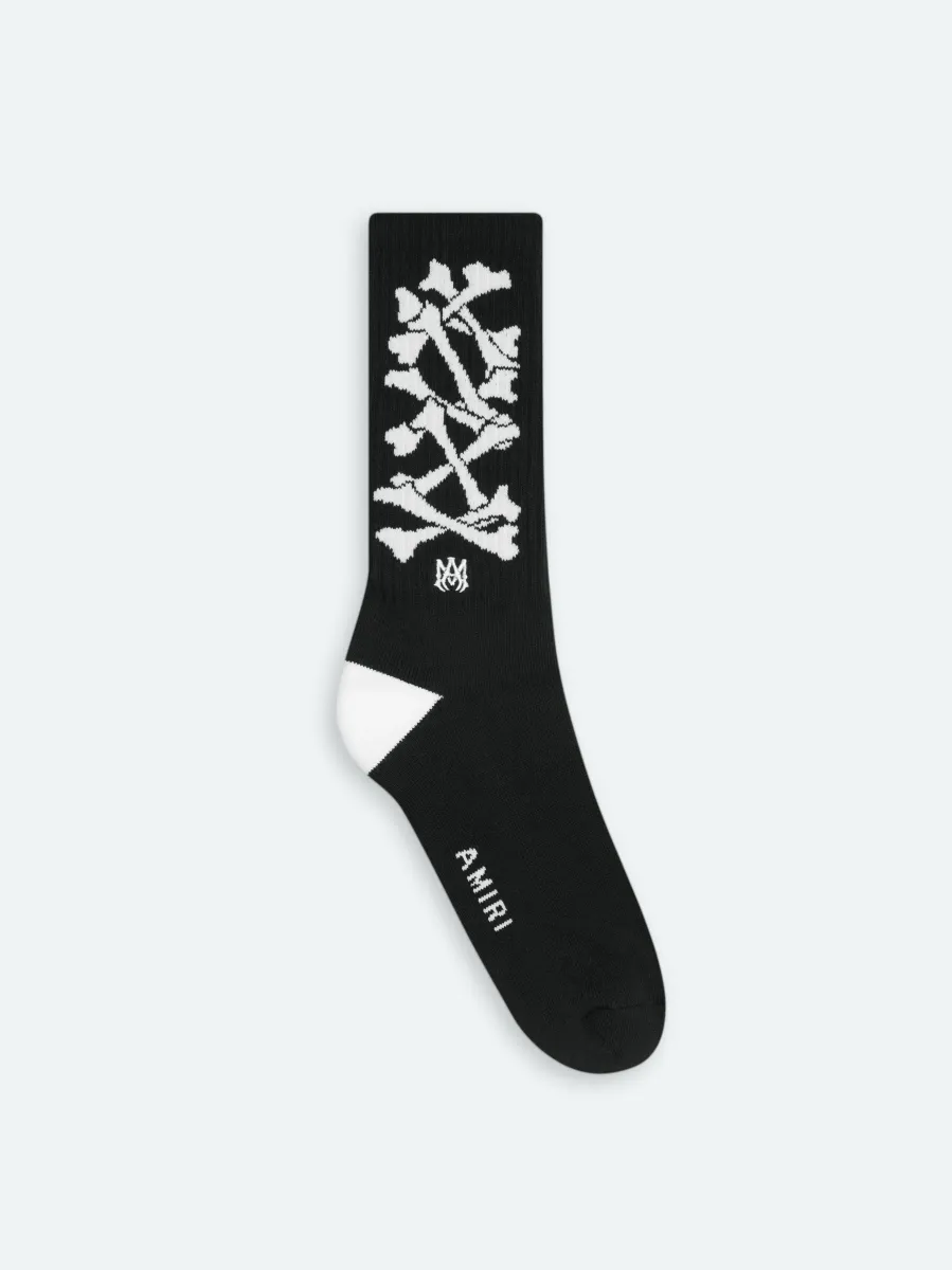 BONES SOCK - Black/White