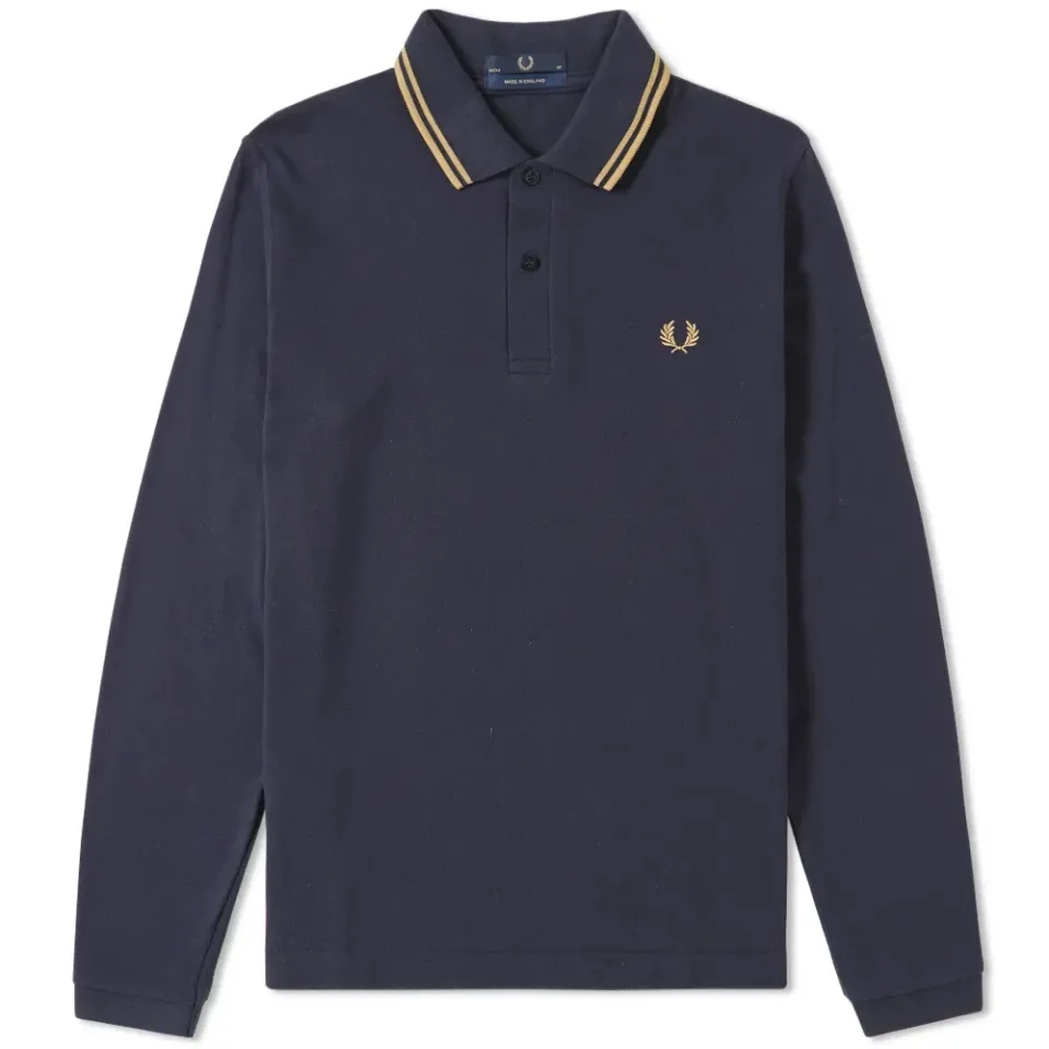 Fred Perry Reissues Long Sleeve Original Twin Tipped Polo
