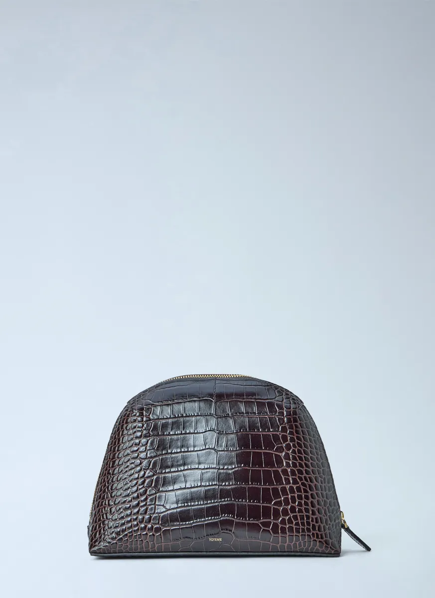 Medium Croco-Embossed Day Pouch