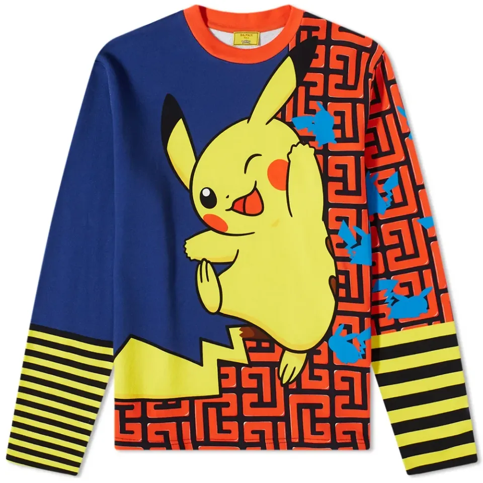 Printed Pokemon Crew Sweat