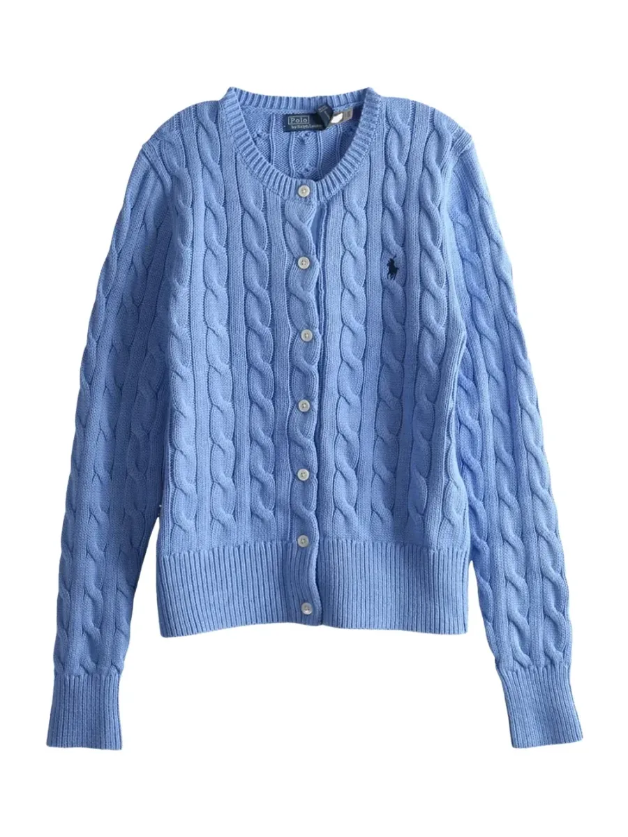 Crewneck Cardigan Light Blue