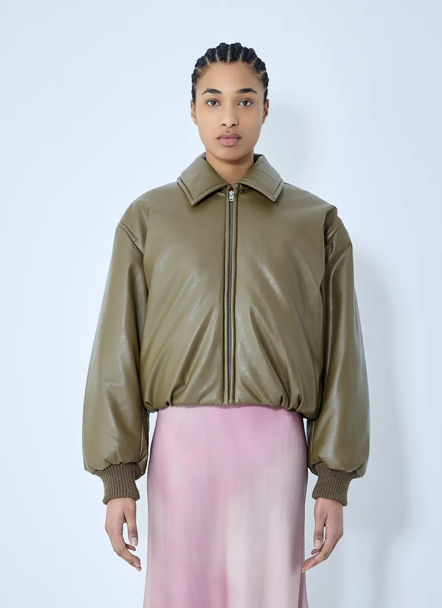 Coated Bomber Jacket
