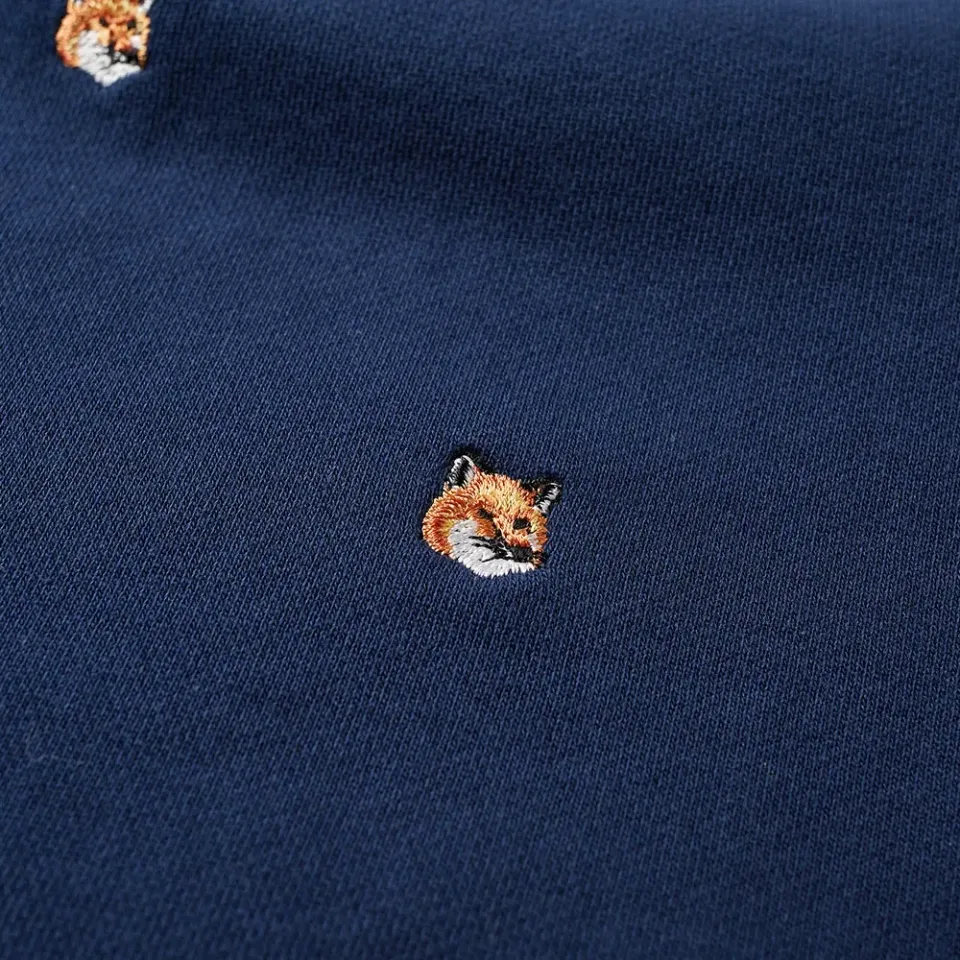 Maison Kitsuné All Over Embroidered Fox Head Crew Sweat