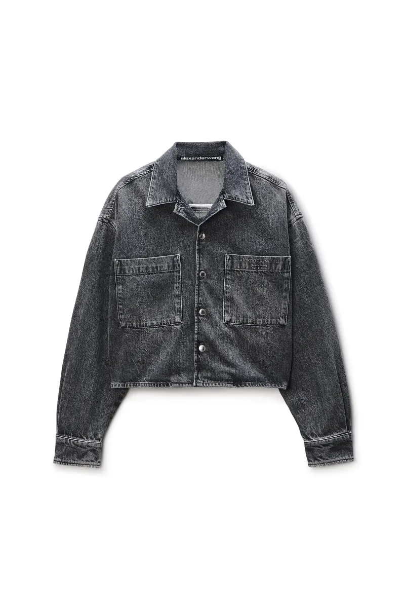Cropped Long Sleeve Shirt