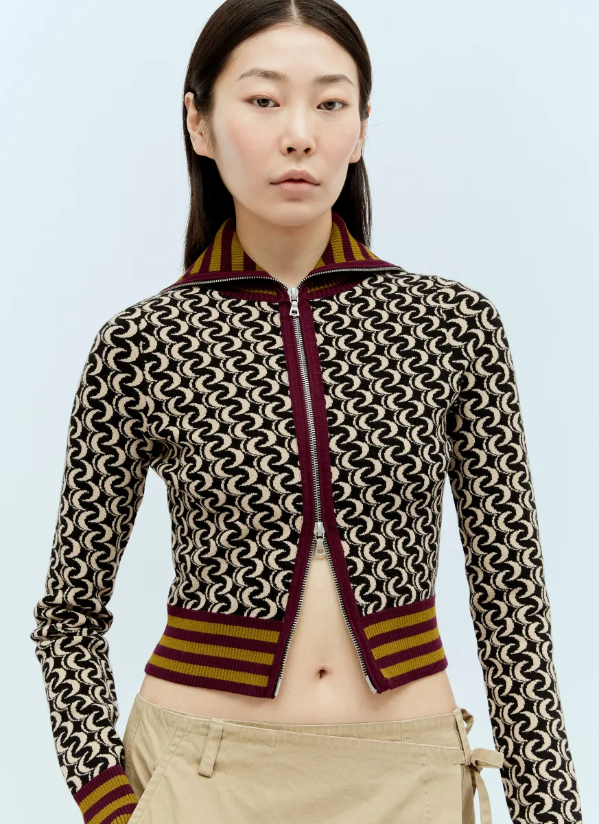 Knitted Zip Cardigan