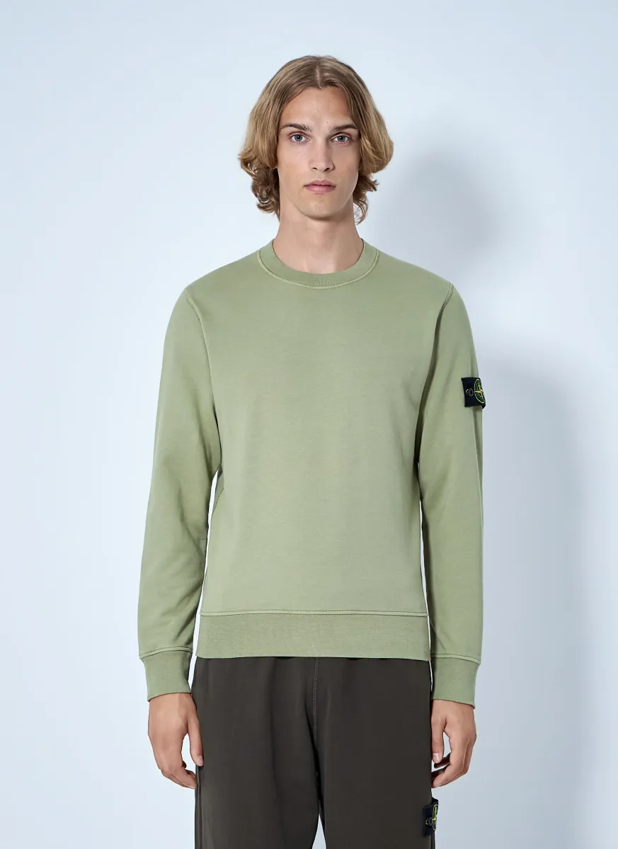 Crewneck Sweatshirt with Arm Patch