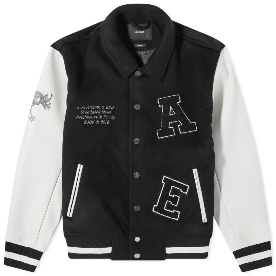 END. x Axel Arigato Milan Gargoyle Varsity Jacket