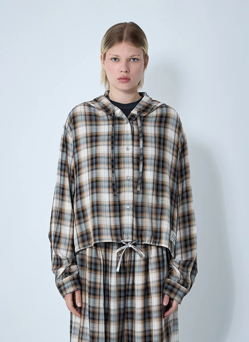 Hooded Check Shirt