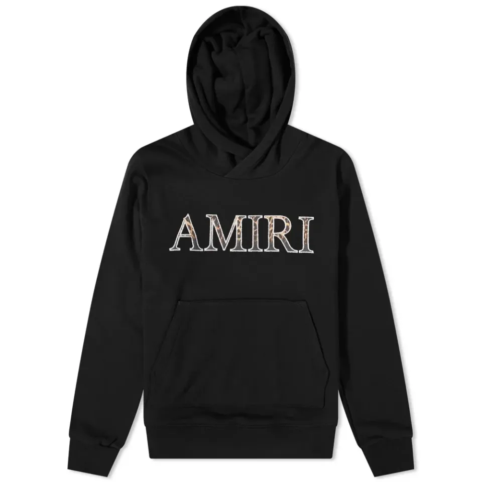 Leopard Appliqué Hoodie