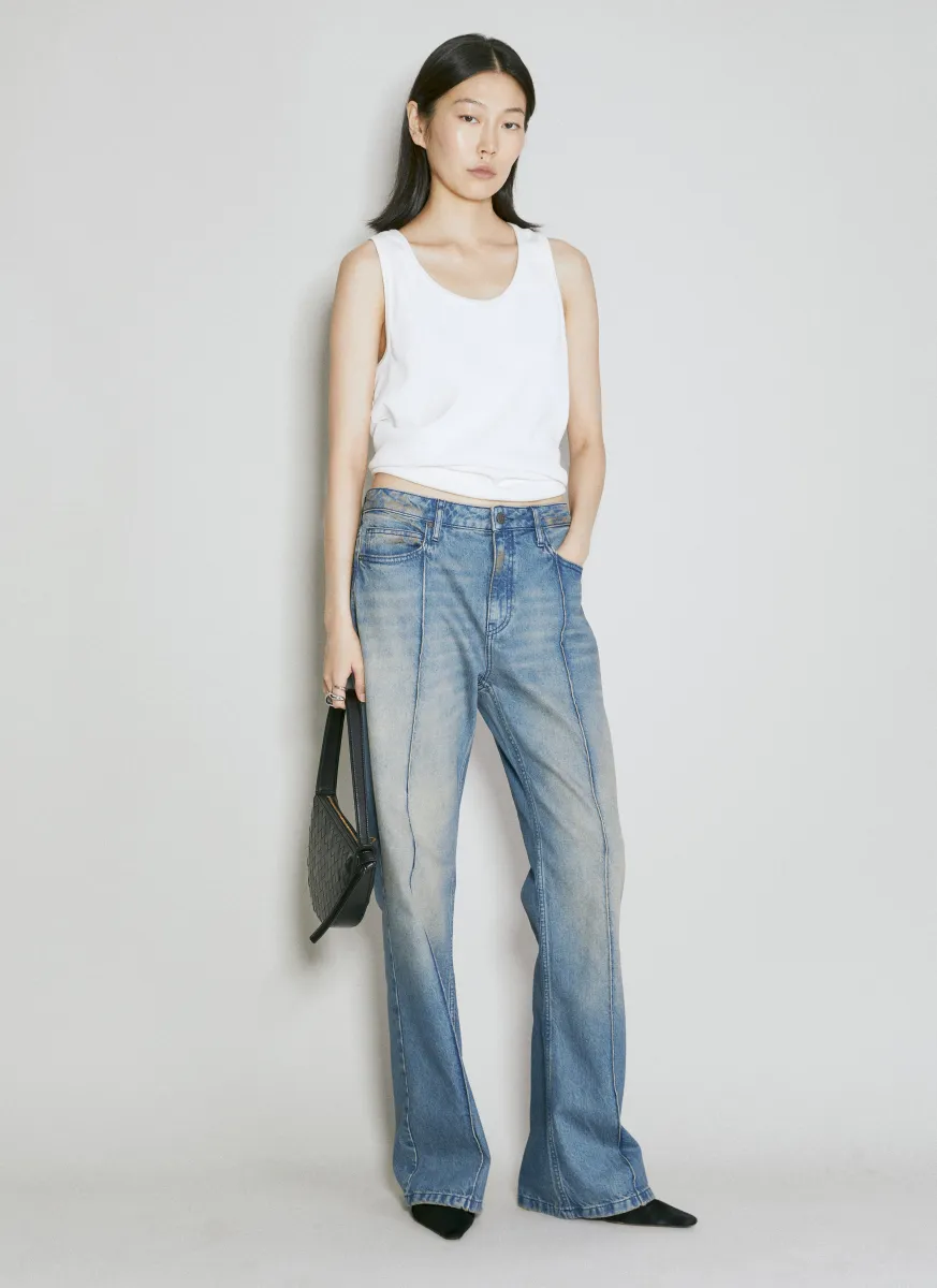 Stained Flared Jeans