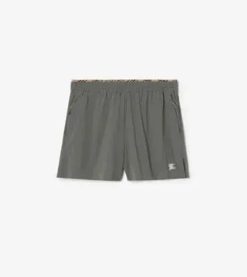 Stretch Nylon Shorts in Carbon grey