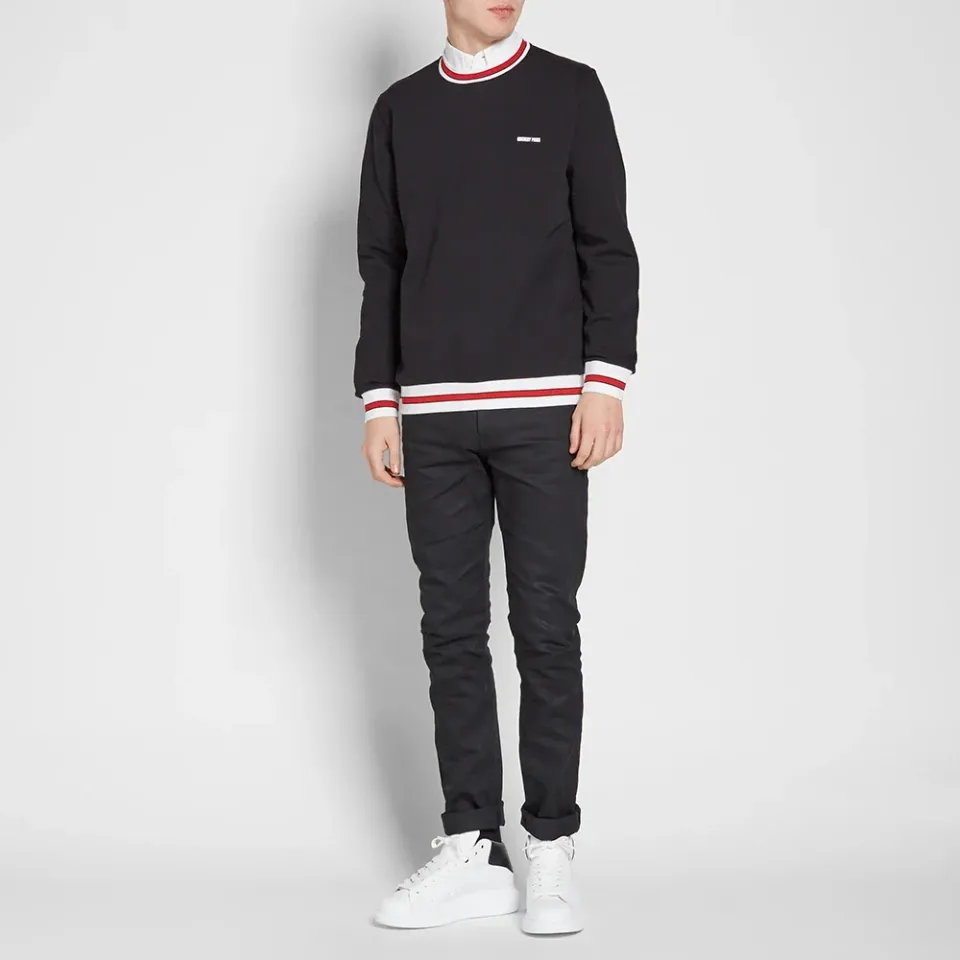 Tipped Logo Crew Sweat