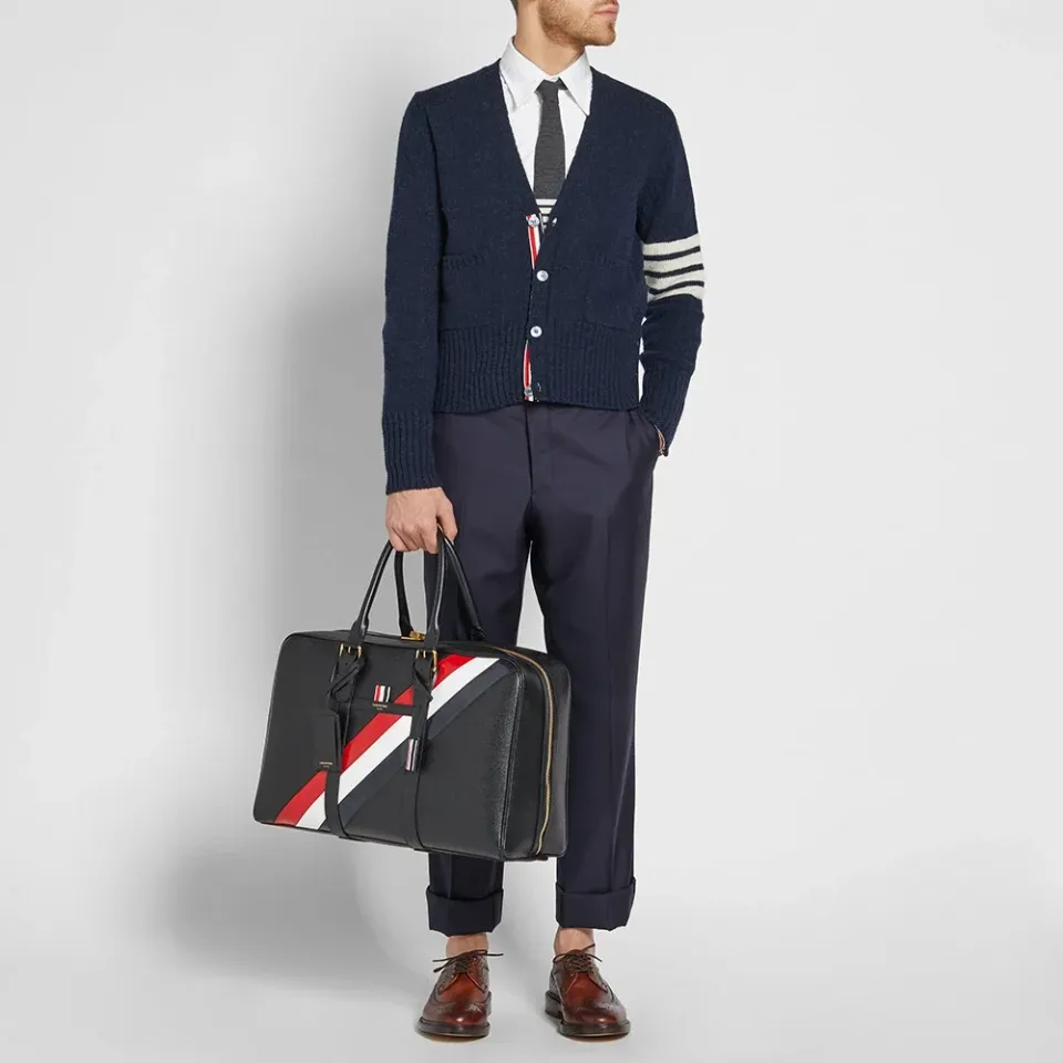 Diagonal Stripe Medium Holdall