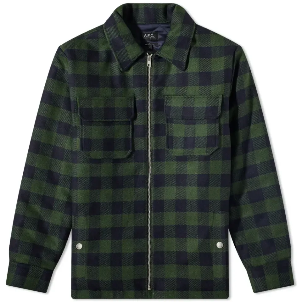 A.P.C. Ian Check Shirt Jacket