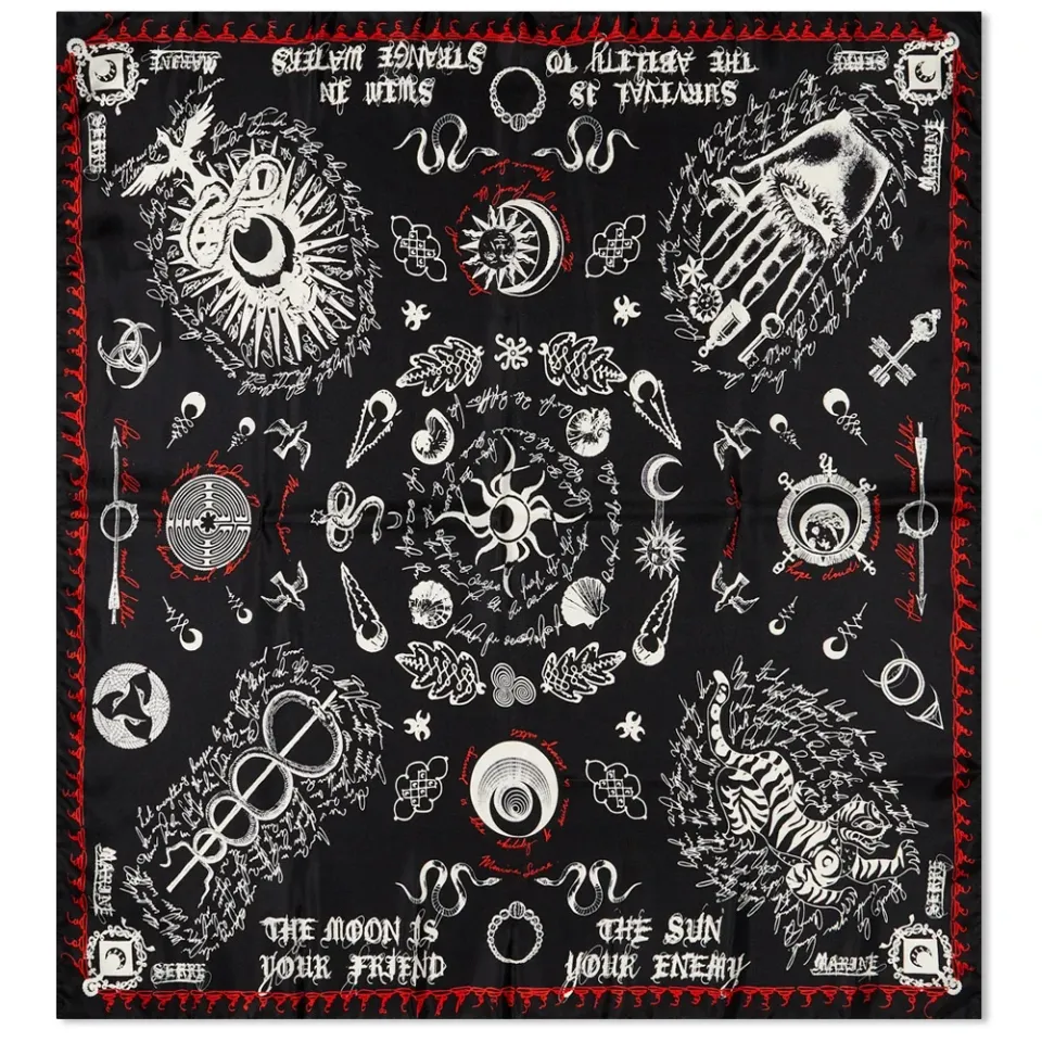 Geotic Printed Silk Scarf