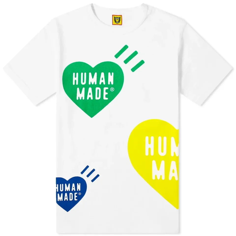 Big Multi Heart Print Tee