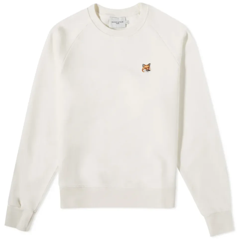 Maison Kitsuné Fox Head Patch Crew Sweat