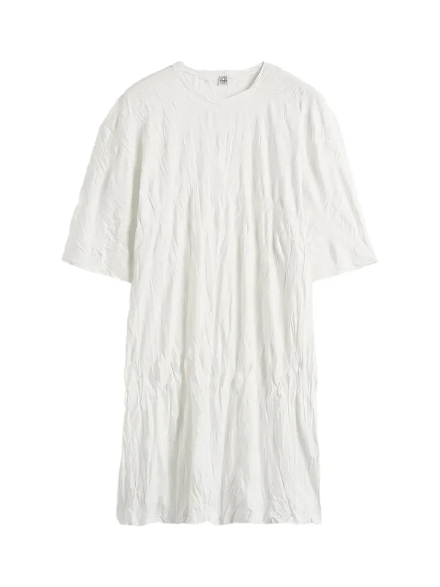 Relaxed Tee Dress White
