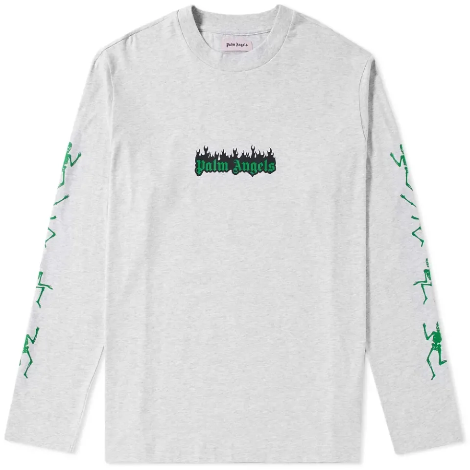 Long Sleeve Flaming Logo Tee