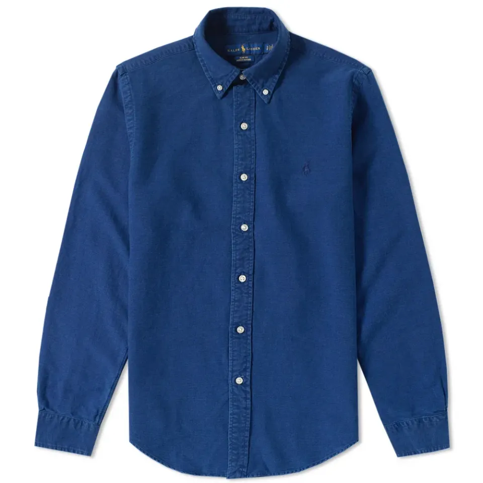 Slim Fit Garment Dyed Oxford Shirt