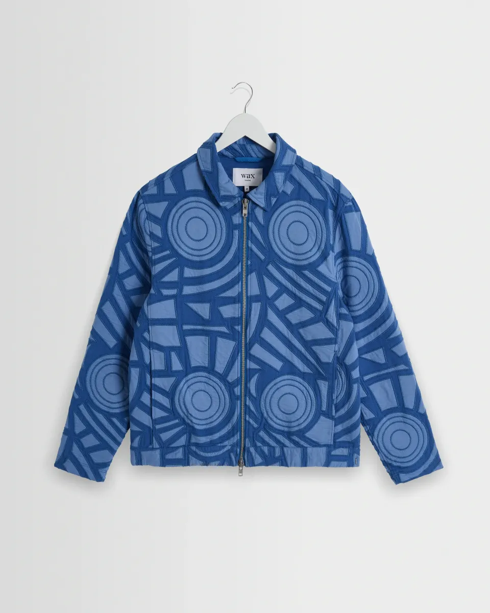 Park - Bright Blue Tonal Applique Jacket