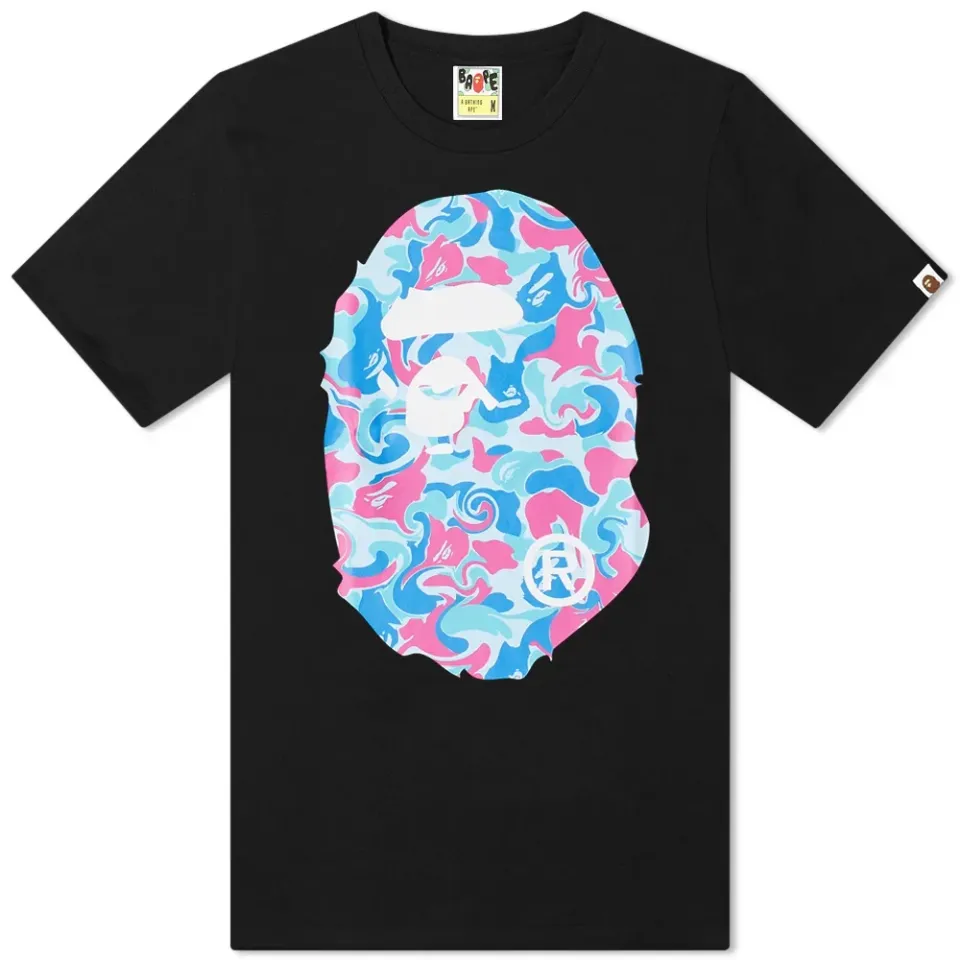 Marble Camo Big Ape Head T-Shirt