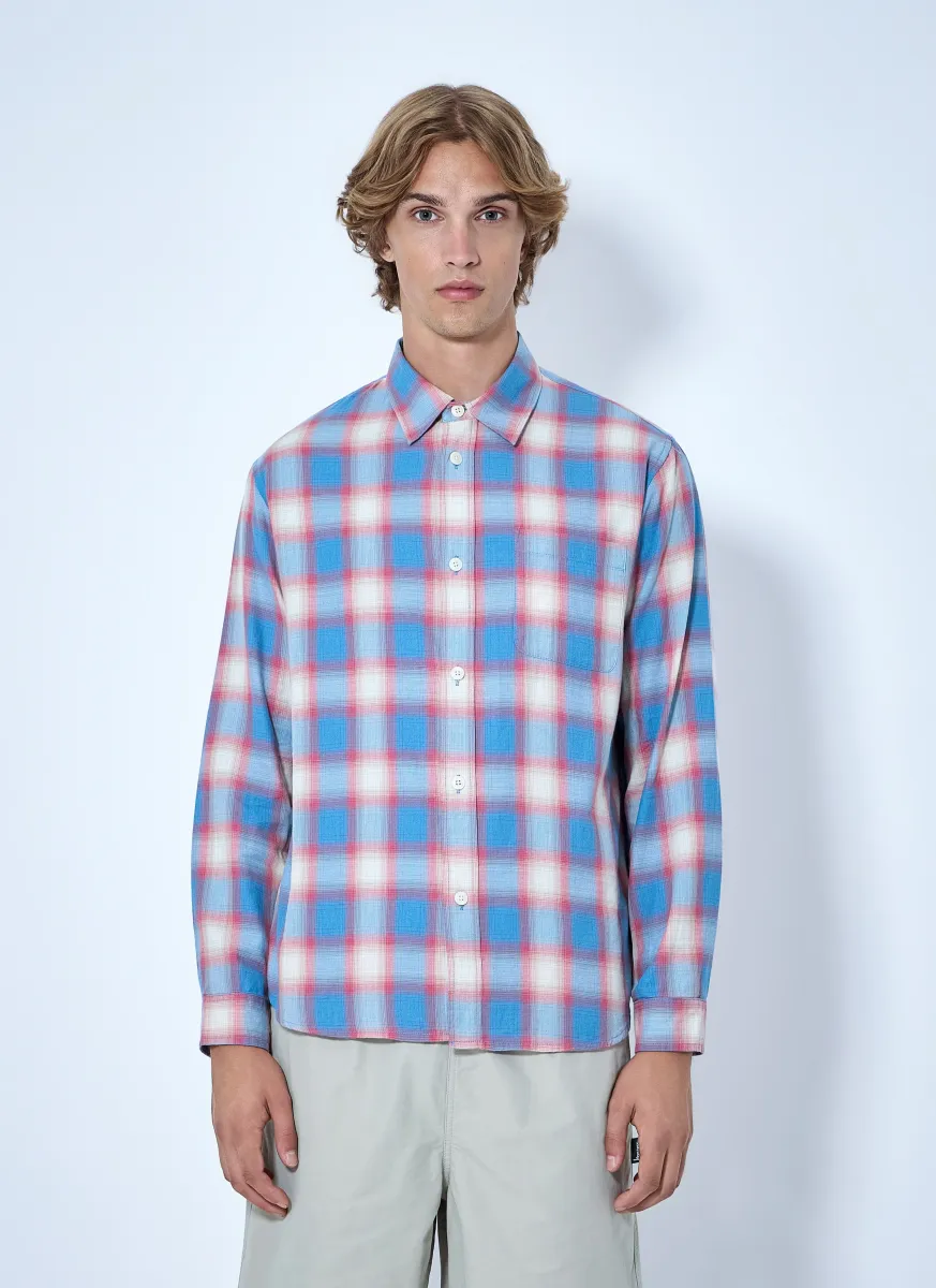 Beach Ombre Plaid Shirt