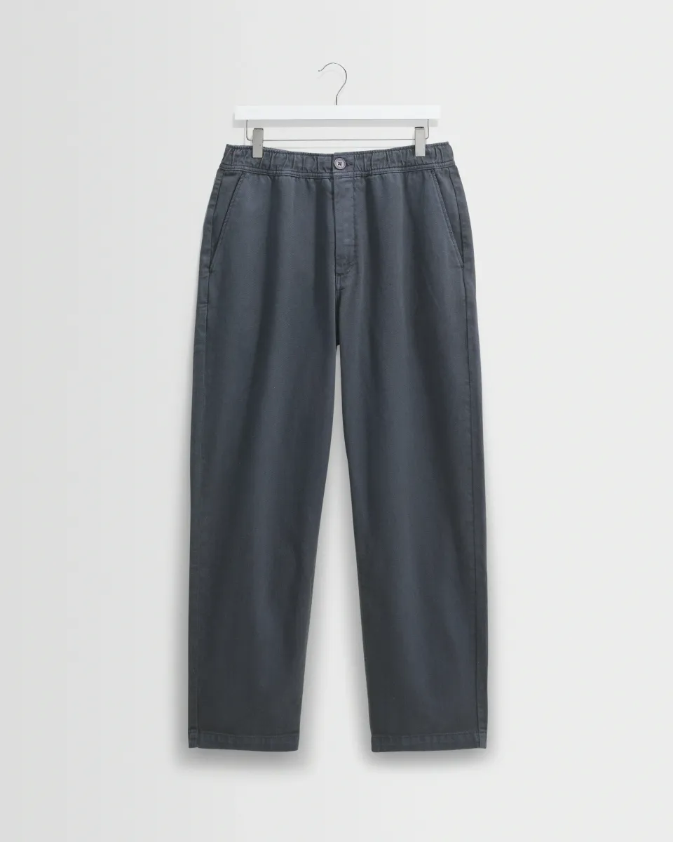 Kurt - Petrol Blue Organic Cotton Trousers