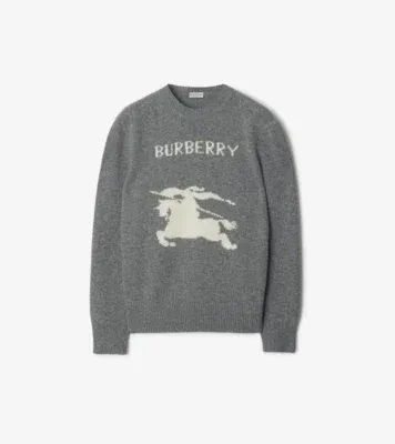 Knight Wool Cashmere Sweater in Grey