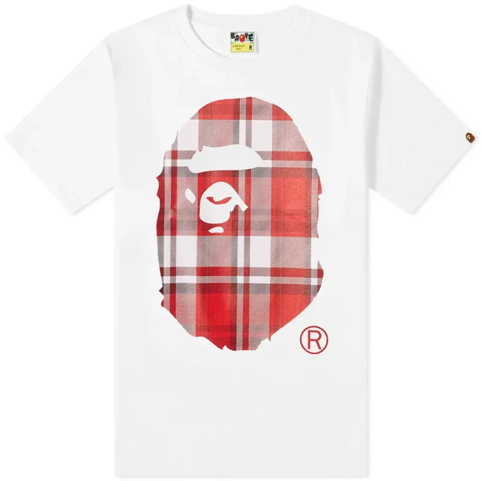Bape Check Gift Ape Head T-Shirt
