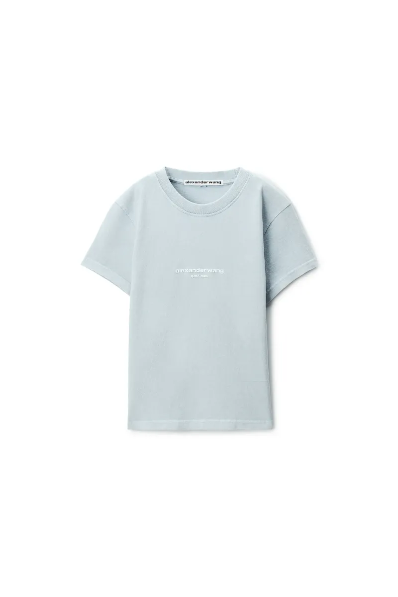LOGO PRINT SHRUNKEN SHORT SLEEVE TEE