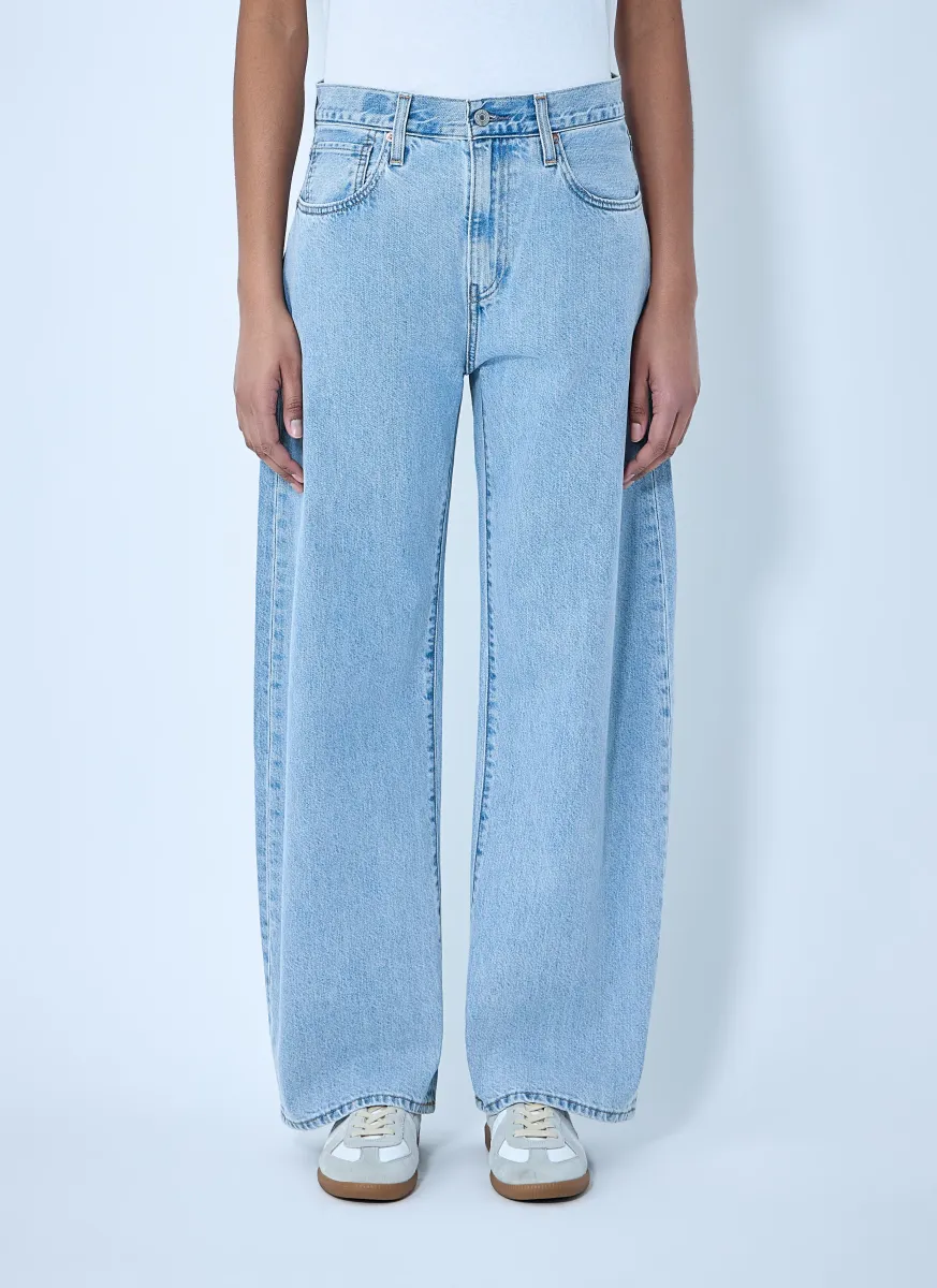 Wide-Leg Denim Jeans