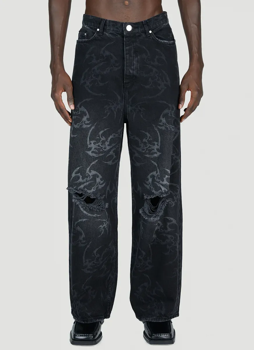 Laser Tribal Jeans