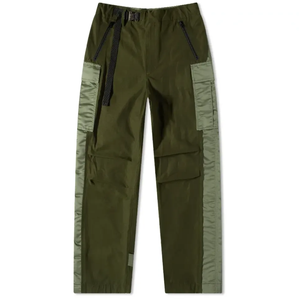 Nylon Twill Mix Pants
