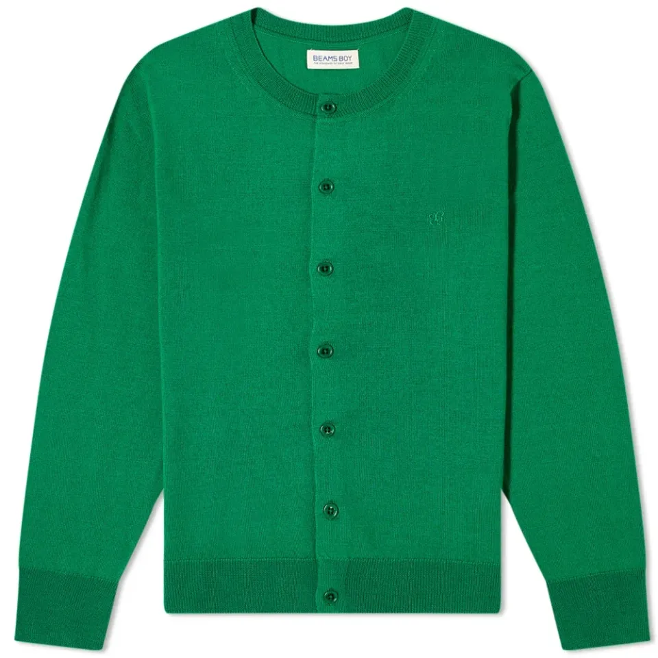 Embroidered Button Down Cardigan