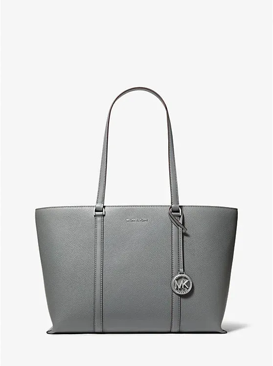 Temple Large Pebbled Leather Tote Bag