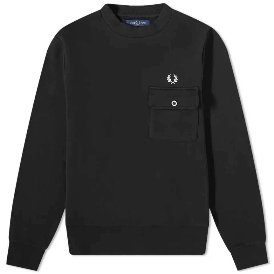 Button Down Pocket Sweat