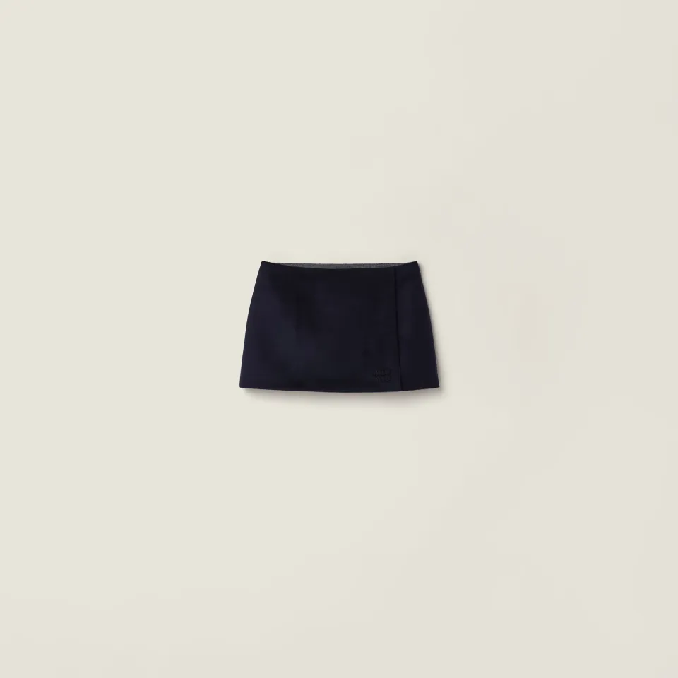 Velour miniskirt