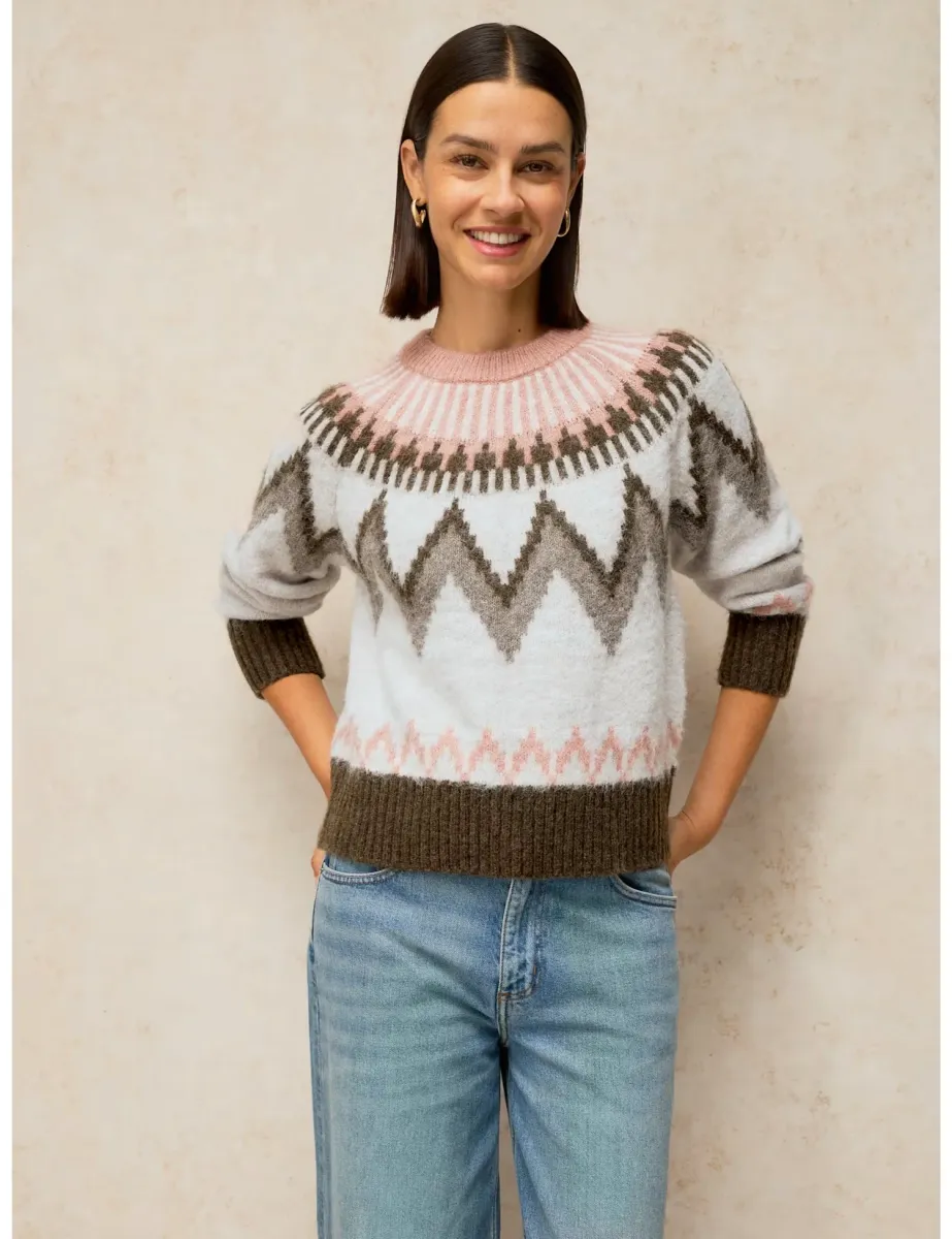 Blurred Fair Isle Jumper