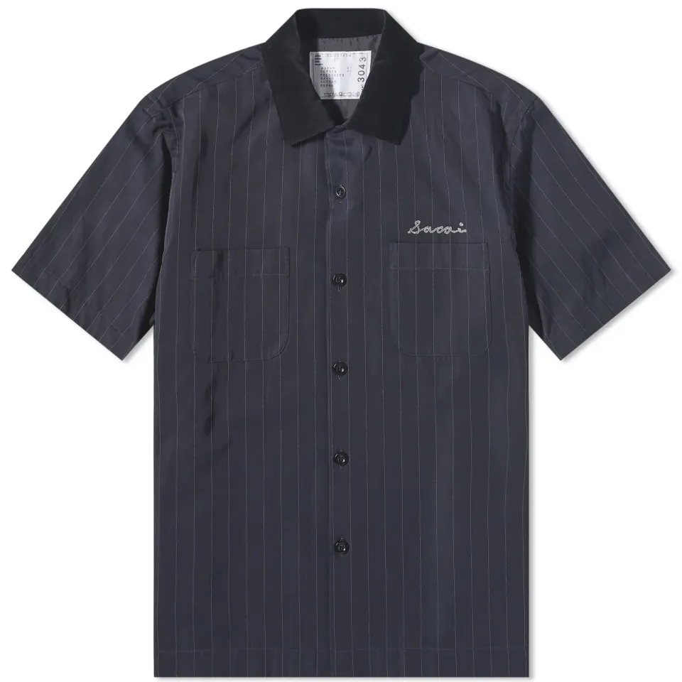 Chalk Stripe Bowling Shirt