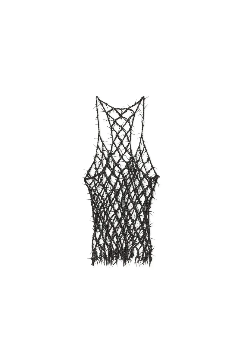 BARBED LEATHER TANK