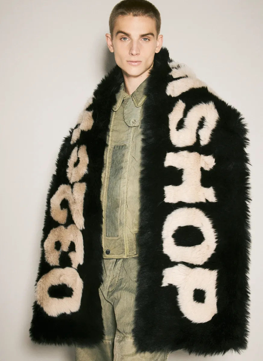 Anti-Gauguin Faux Fur Scarf