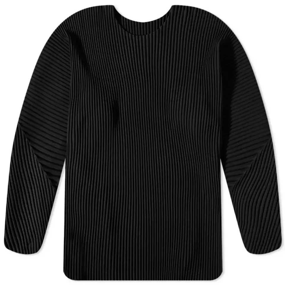 Long Sleeve Pleated Top