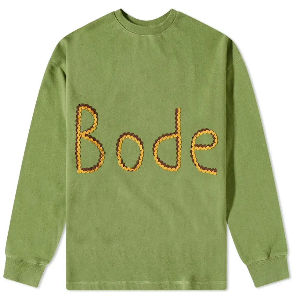 Rickrack Embroidered Logo Crew Sweat